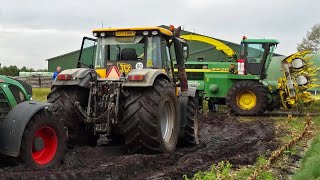 preview picture of video 'John Deere 6850 | JCB Fastrac 8250 Vario | 2e maisveld | Kroes | Hardenberg | NL | Maize | Corn.'