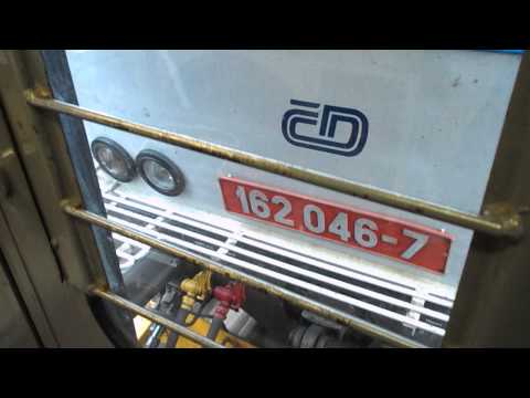 Odjezd vlakem Sp 1698 (ČD 162.046, zpoždění 24 min) - Bílina, 11. 4. 2013