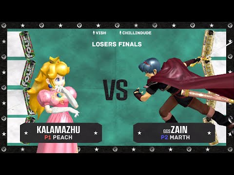 FOUR LOKO FIGHT NIGHT Zain (Marth) Vs Kalamazhu (Peach)