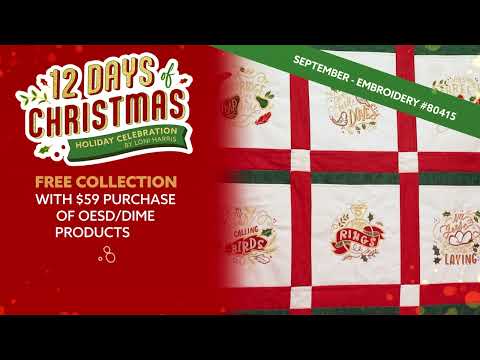 OESD's September Holiday Celebration! Free Machine Embroidery Gift with Purchase!