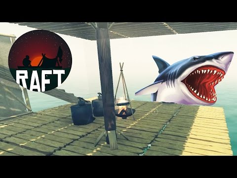 SHARK ATTACK SIMULATOR Survive on an Expandable Raft While Being Attacked by Sharks - Raft Gameplay