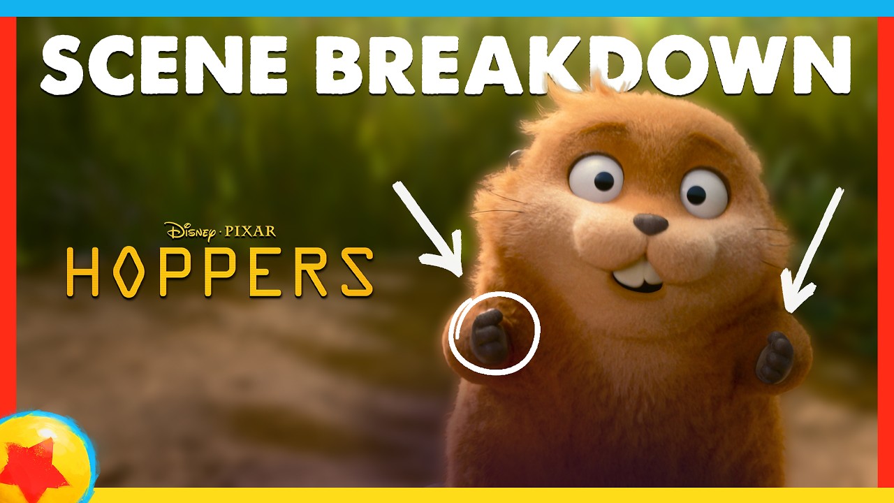 'Hoppers' Filmmakers Break Down the Mabel, Loaf, Ellen bear attack scene | Pixar's Set the Scene - YouTube