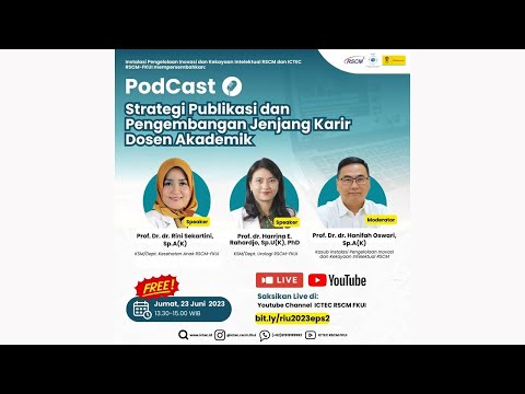 PodCast: Strategi Publikasi dan Pengembangan Jenjang Karir Dosen Akademik