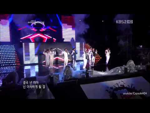111015 Superman + A cha  Super Junior Asia song festival 2011