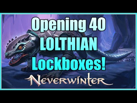 My First 40 LOLTHIAN Lockboxes Opened Rewards MILLIONS of AD? Neverwinter daily key, p2w, gacha, rng