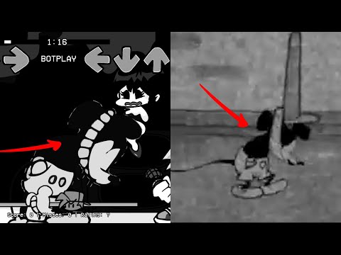 References in Sunday Night Part 3 | Mickey Mouse 3rd & 4th Phase FNF