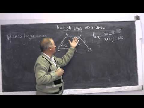 2/2 Lectia 744 Trapez isoscel Arii Triunghiuri echivalente Ecuatii cu modul Radacina patrata Clasa 7