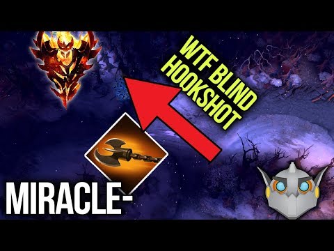 Miracle- Clockwerk WTF These Blind HookShots are Insane?! - Dota 2