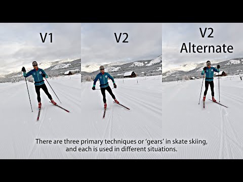 Three Basic Skate Ski Techniques Explained