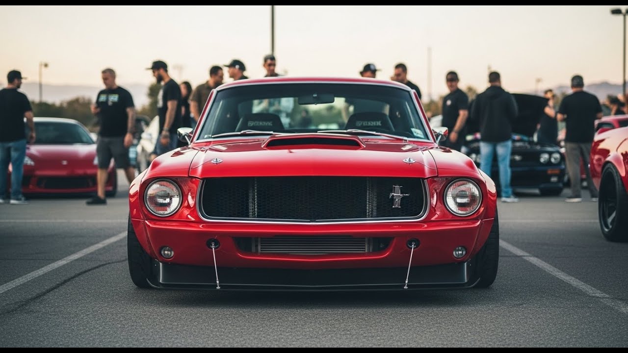 1967 Ford Mustang Gets an AI-Powered Rocket Bunny Makeover! Generated with Google Veo 3