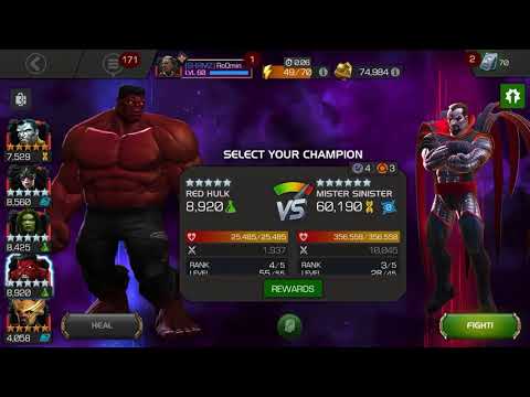 MCOC: 4/55 Red Hulk Solo 6.2.2 Mr. Sinister