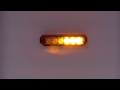 Výstražné oranžové světlo 12V / 24V - 6x3W LED ECE R65 predátor (128x28x21mm) - Video Youtube