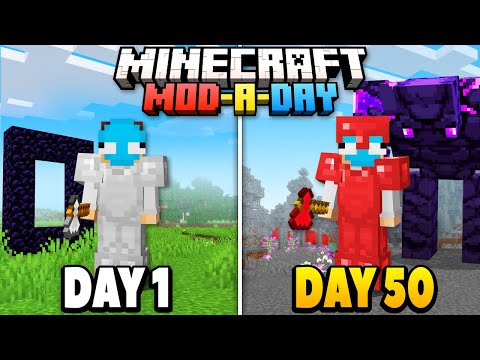 Surviving 100 Mods For 100 Days in Minecraft...