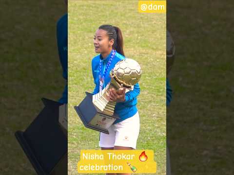 Nisha Thokar 🔥 celebration 🍾 ✨️ #shorts #youtubeshorts #trending #viral #nepalifootball #foryourpage