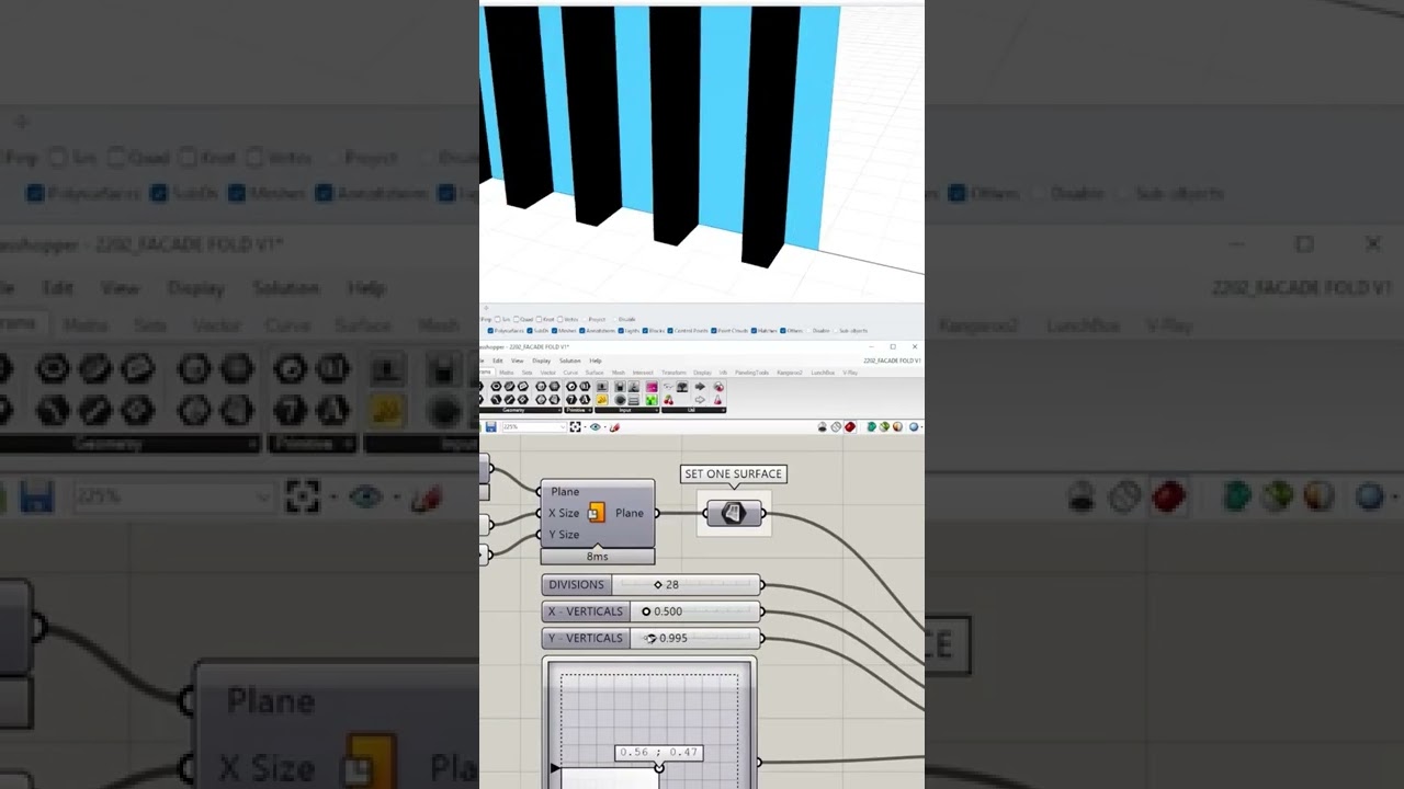 Parametric Architecture Grasshopper #rhino3d #3ddesigninrhino #parametricarchitecture  #grasshopper
