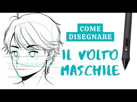 Come disegnare manga - Disegnare un volto maschile di tre quarti