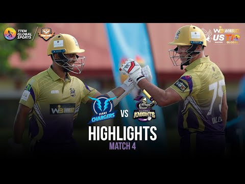 Match 4 Highlights: Texas Chargers vs California Knights | US Masters T10 2023