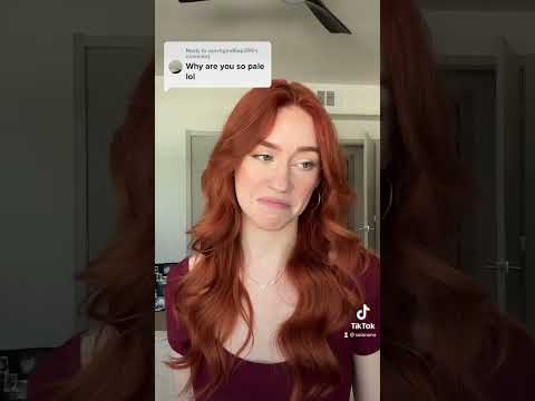 When people comment on my pale skin #pelirroja #paleskin #ifykyk #selftanner