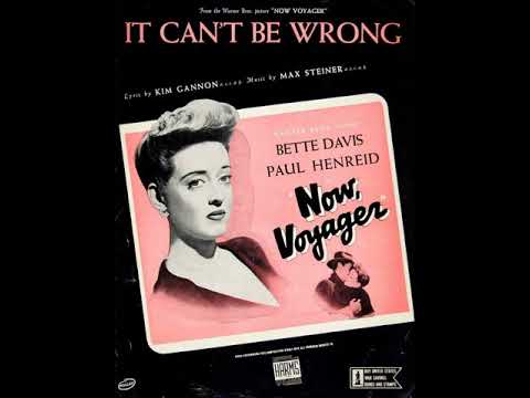 Bette Davis  : It Can't Be Wrong