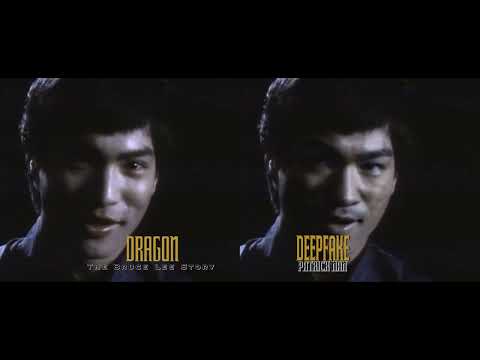 [PV] Bruce Lee Deepfake in Dragon: The Bruce Lee Story Test Footage | Side By Side