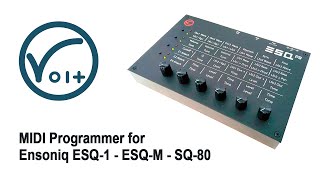 Video thumbnail for Volt Crafty Devices ESQ PG Programmer for Ensoniq ESQ-1 / ESQ-M / SQ-80 by Nacho Marty Meyer