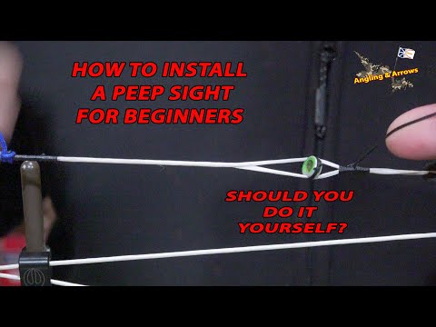 HOW TO INSTALL A PEEP SIGHT,  STEP BY STEP DETAILS