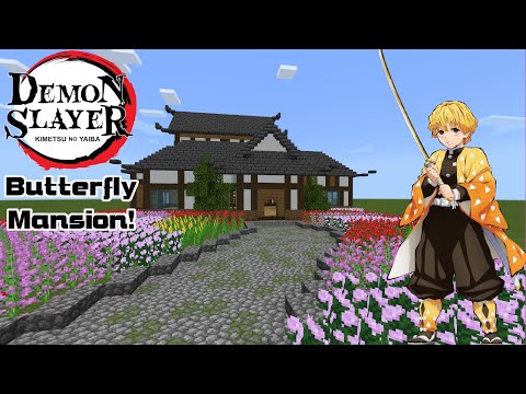 Minecraft Tutorial! Demon Slayer Butterfly Mansion! **Anime Builds** 4K