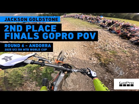 GoPro: Jackson Goldstone Put Up a Fight! 2nd Place GoPro POV in Andorra - '25 UCI DH MTB World Cup