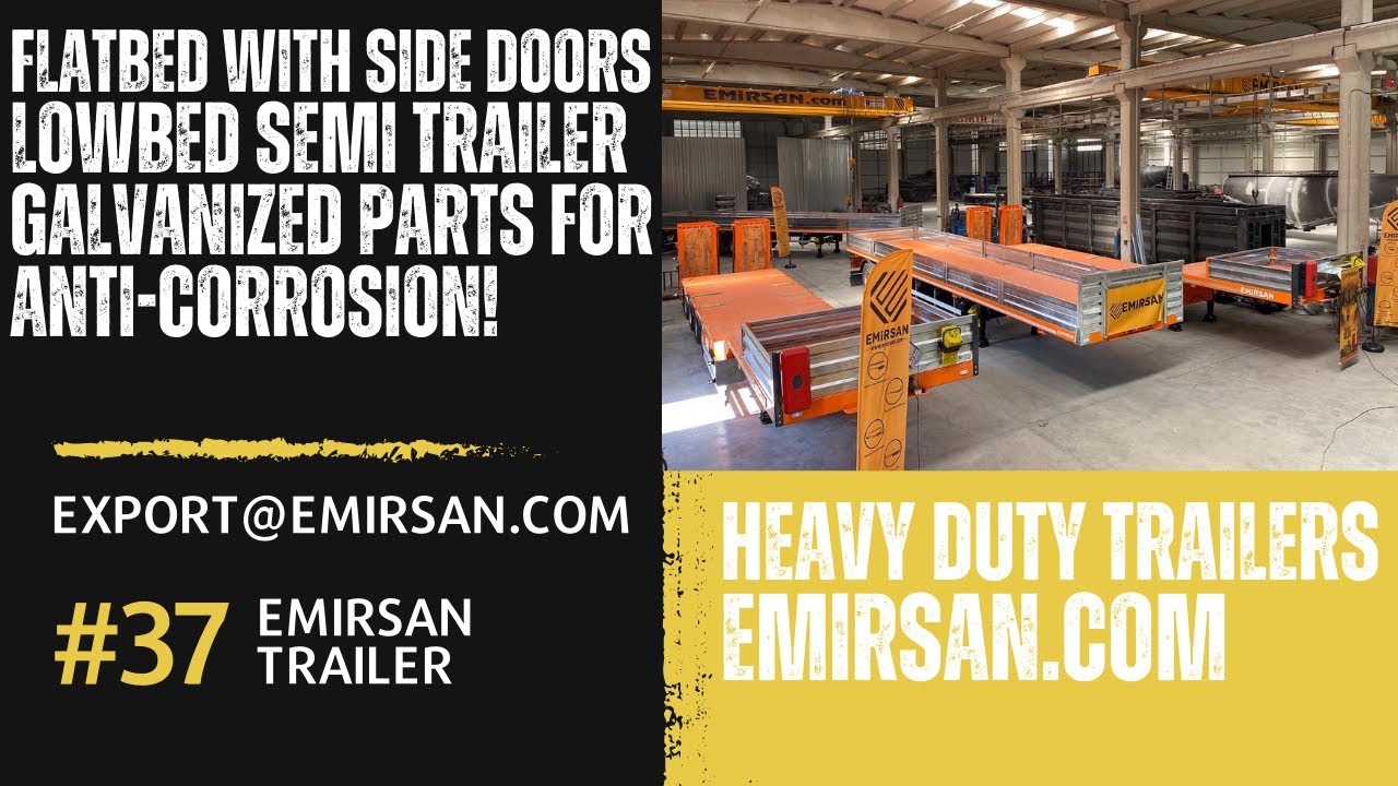 Lowbed & Flatbed with Side Doors — Heavy Duty Semi Trailers