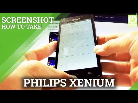 How to Take Screenshots on PHILIPS Xenium V526 - Screenshot in PHILIPS