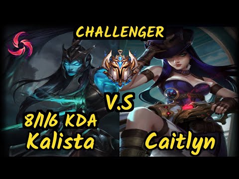 Innaxe (KALISTA) vs CAITLYN - 8/1/6 KDA BOTTOM ADC CHALLENGER GAMEPLAY - EUW