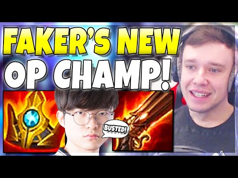 So FAKER has a WEIRD new champion + build (NEW OP?) - League of Legends
