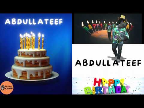 ABDULLATEEF Happy Birthday Song and Dance - It's Your Birthday - Happy Birthday to You ABDULLATEEF