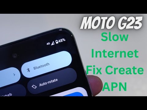 Moto G23 Slow Internet Only Show 4G But Not Work Fix | Moto G23 Internet Setup