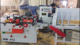 Bào bốn mặt Mini nhỏ gọn, nạp phôi tự động cực hiệu quả | WM-412