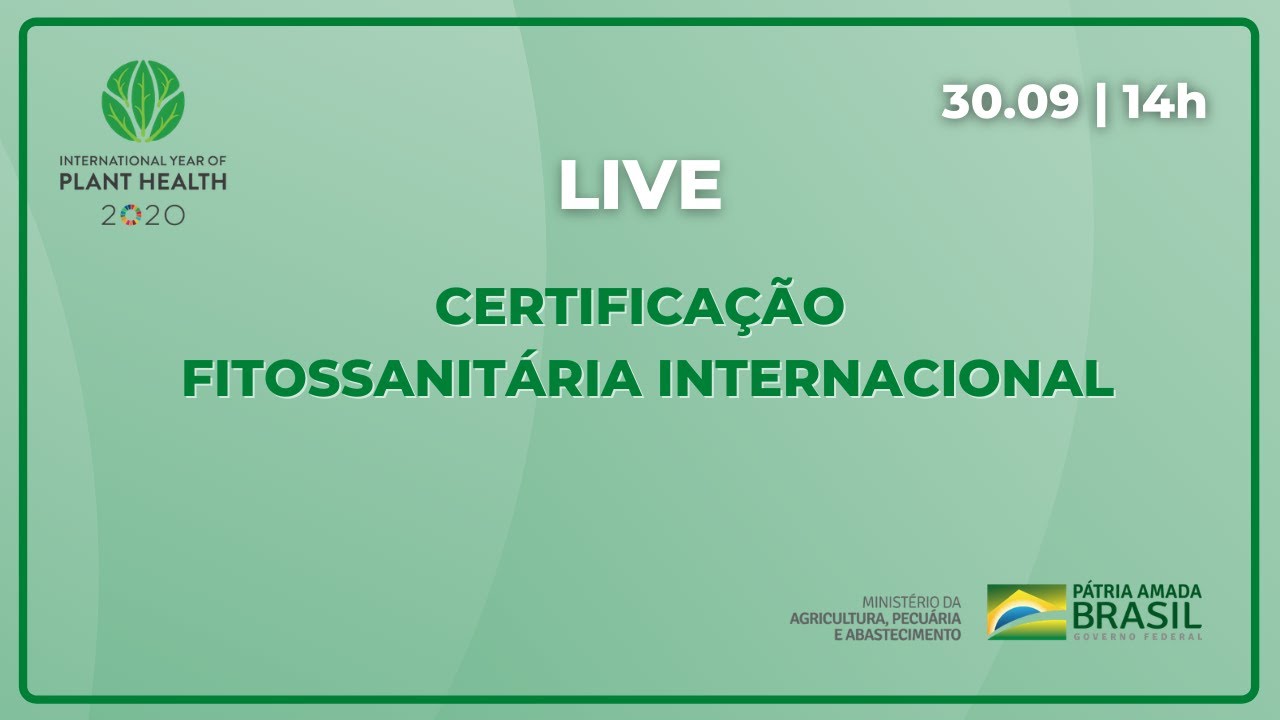 Certificação Fitossanitária internacional