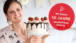 Xucker Geburtstagstorte | REZEPT OHNE ZUCKER | Französische Erdbeer-Buttercreme