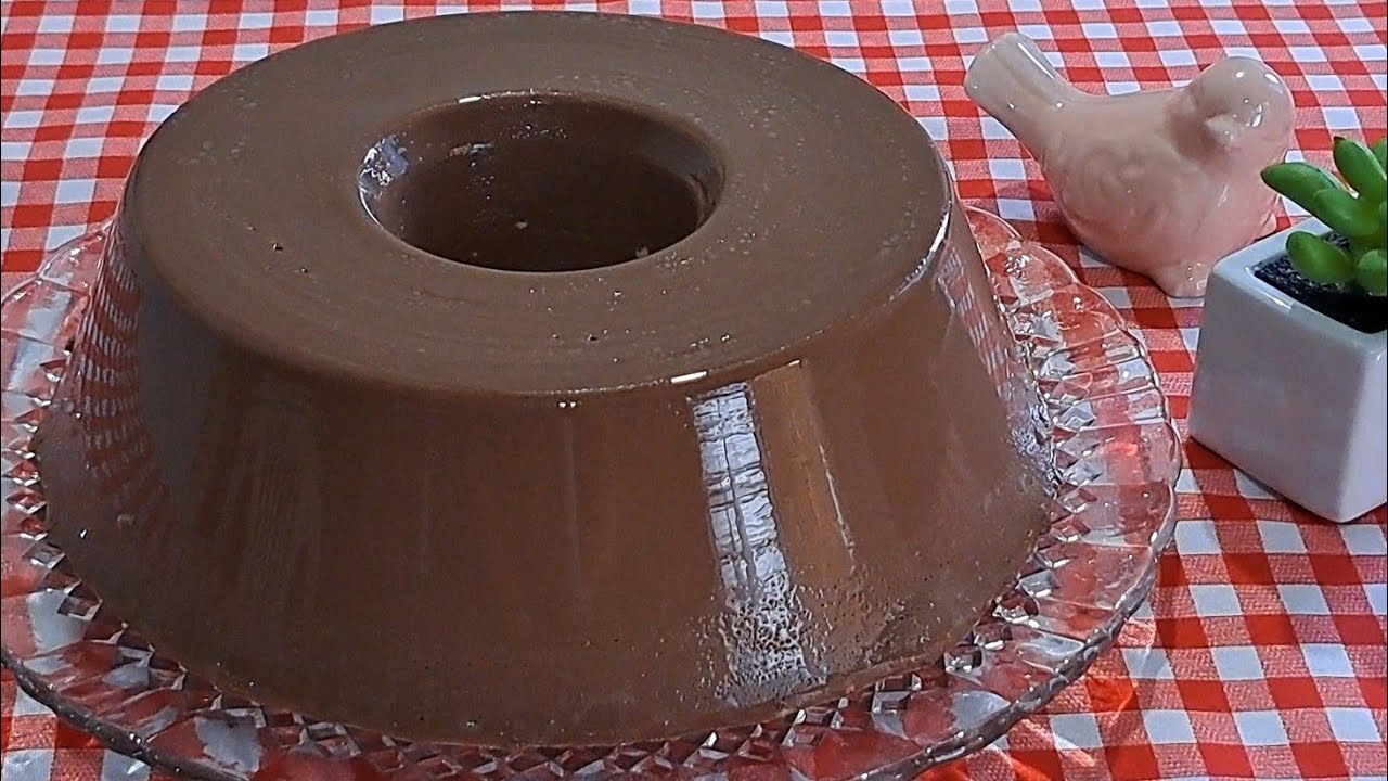 PUDIM DOIS SABORES (LEITE NINHO E CHOCOLATE) SEM OVO E NÃO PRECISA LEVAR FORNO