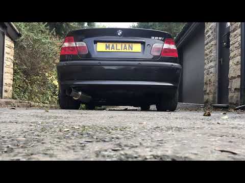 BMW E46 with Malian Exhausts Rear Box Start up and Rev