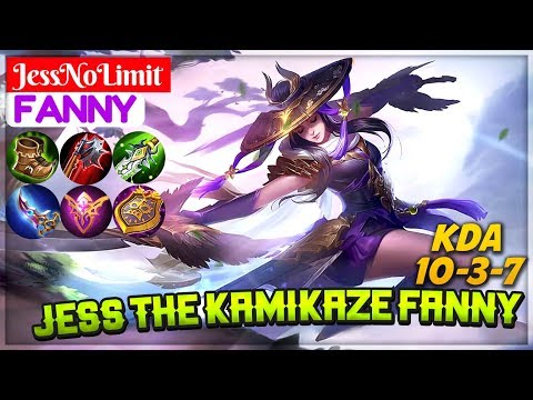 Jess The Kamikaze Fanny [ Top 1 Global S6 ] JessNoLimit Fanny Mobile Legends Video
