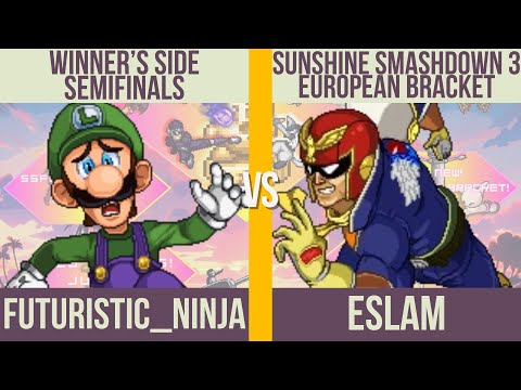 Futuristic_Ninja (Luigi) vs. Eslam (Falcon) - Winner's Semifinals - Sunshine Smashdown 3 EU