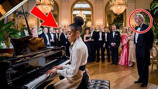 UN MILLIONNAIRE FORCE UNE SERVEUSE NOIRE À JOUER DU PIANO POUR L’HUMILIER, MAIS SON TALENT SURPREND