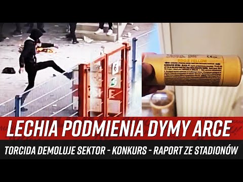 Lechia podmienia dymy Arce - Torcida demoluje sektor - konkurs - RAPORT ZE STADIONÓW(14-19.05.20225)