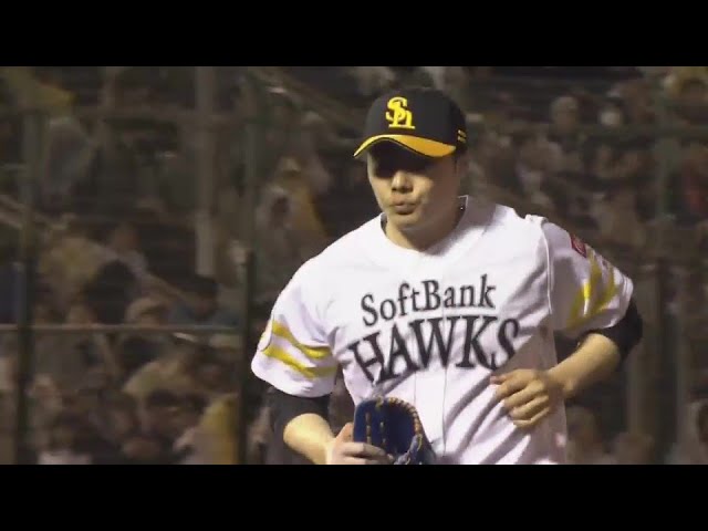 【8回表】完璧リリーフ!! ホークス・松本裕樹 2三振を奪い3者凡退に抑える!!  2024年4月11日 福岡ソフトバンクホークス 対 北海道日本ハムファイターズ