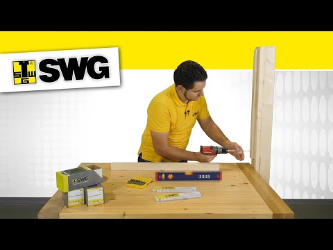 SWG Justierschraube für Holz/Holz Verbindungen | Anwendung
