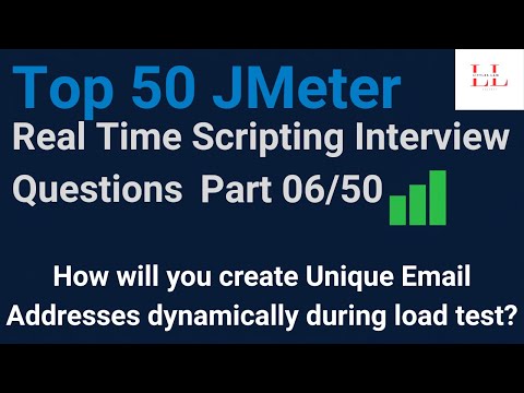 Top 50 JMeter Interview Qns (6/50) : How will you test with Unique Email addresses during load test?