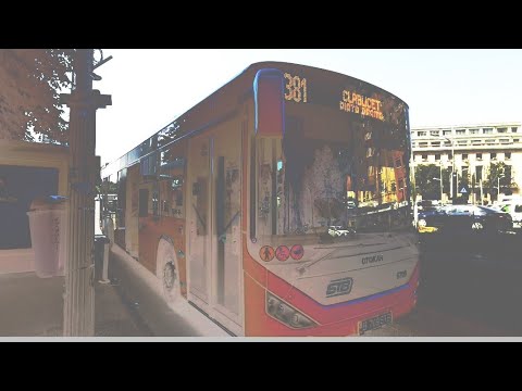 Călătorie cu autobuzul otokar kent C-12 #6709 pe linia 381 pe bd ion Mihalache