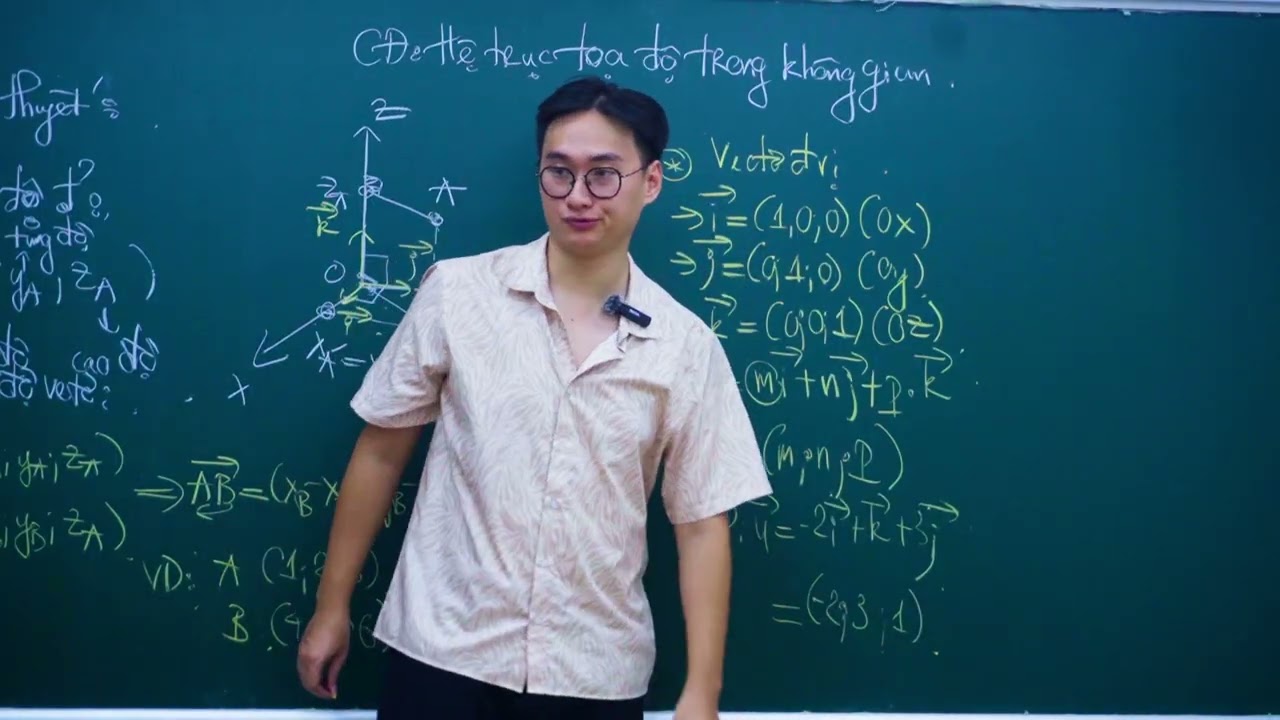 HỆ TRỤC TỌA ĐỘ TRONG KHÔNG GIAN OXYZ  BUỔI 1 (TRẮC NGHIỆM 4 ĐÁP ÁN)