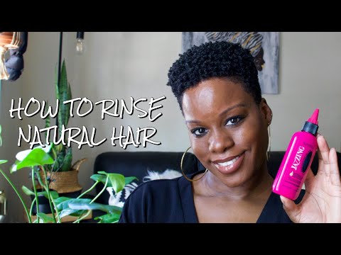 How To Do A Color Rinse On Natural Hair