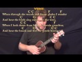 How Great Thou Art (Hymn) Ukulele Cover Lesson in C with Chords/Lyrics
